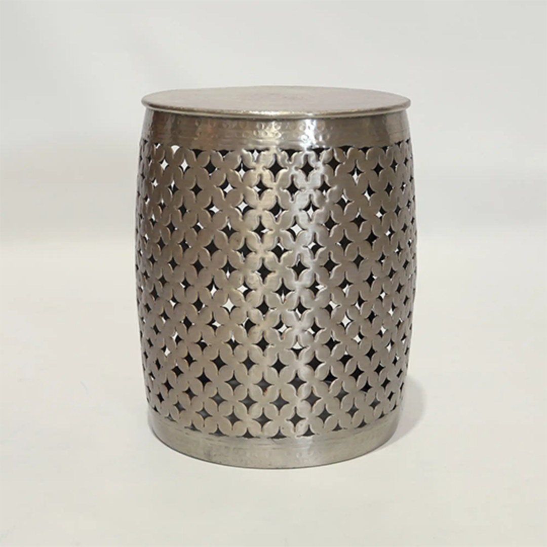 Aluminium Cutwork Side Table 48cm - Champagne image 0